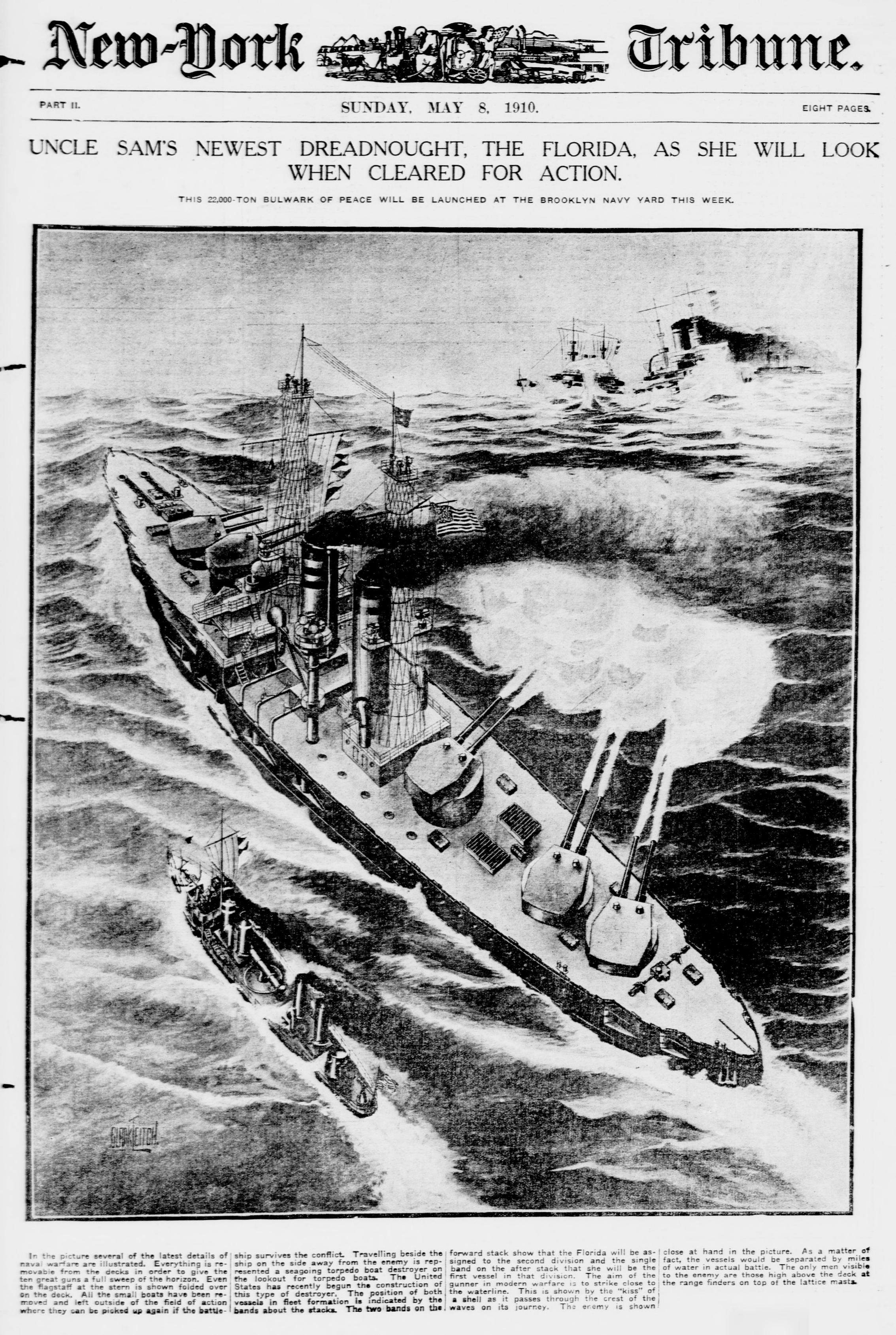 Navsource - New York Tribune illustration