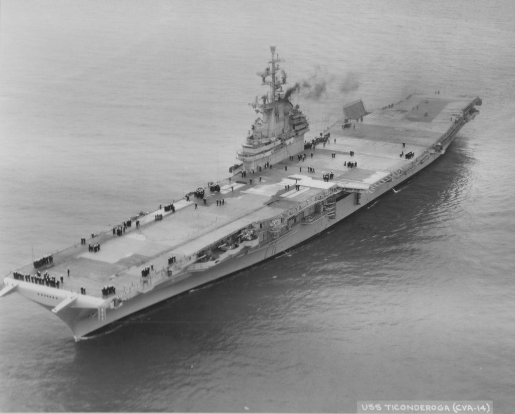 aircraft carrier photo index  uss ticonderoga  cv