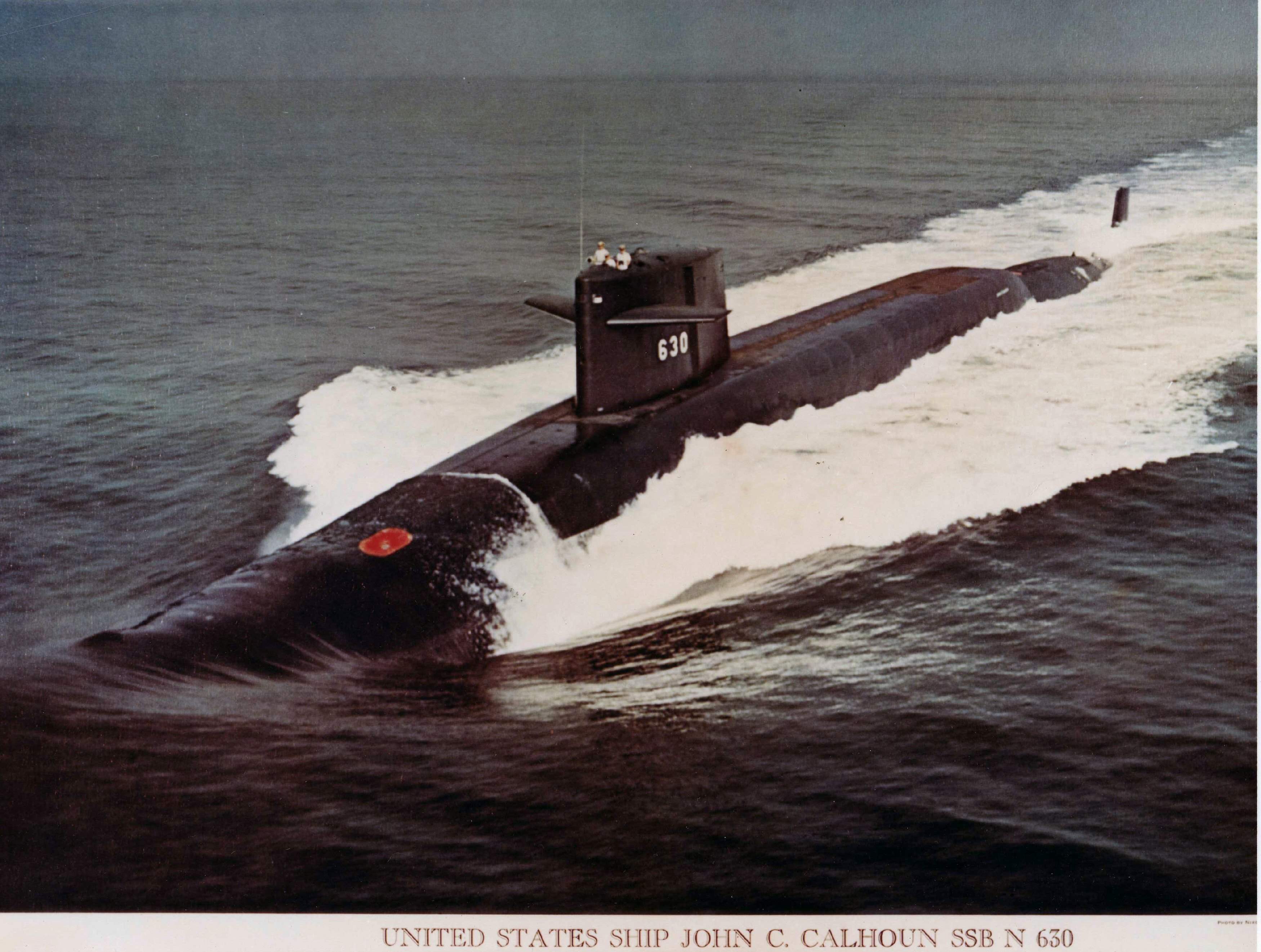 SSBN-630 USS John C Calhoun Patch – Plastic Backing