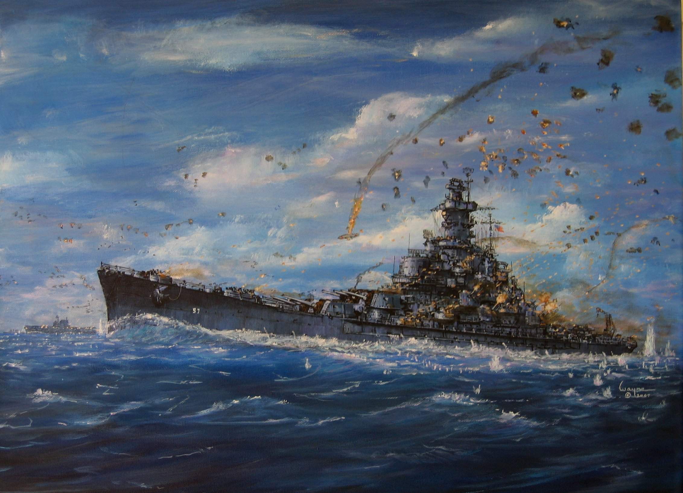 Battleship Photo Index BB-57 USS SOUTH DAKOTA