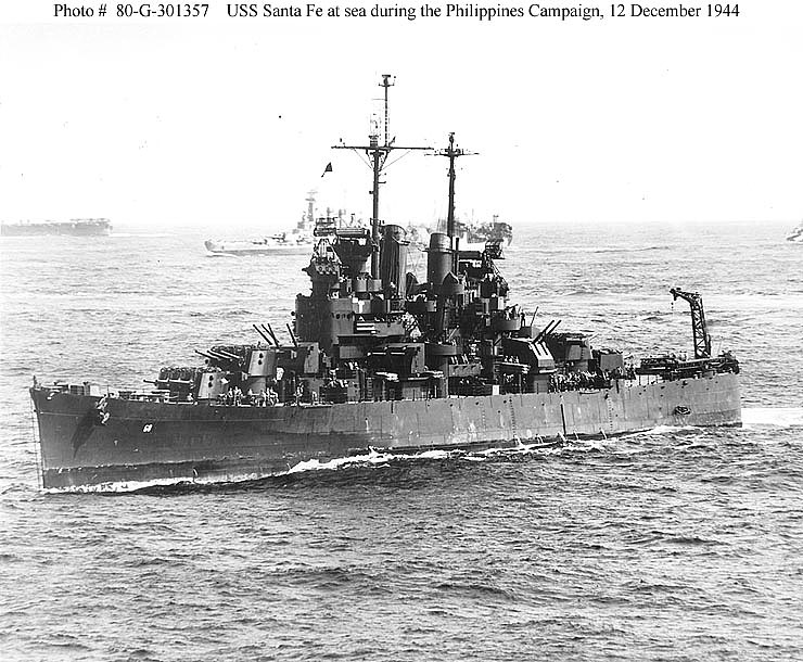 Cruiser Photo Index CL-60 USS SANTA FE - Navsource - Photographic ...